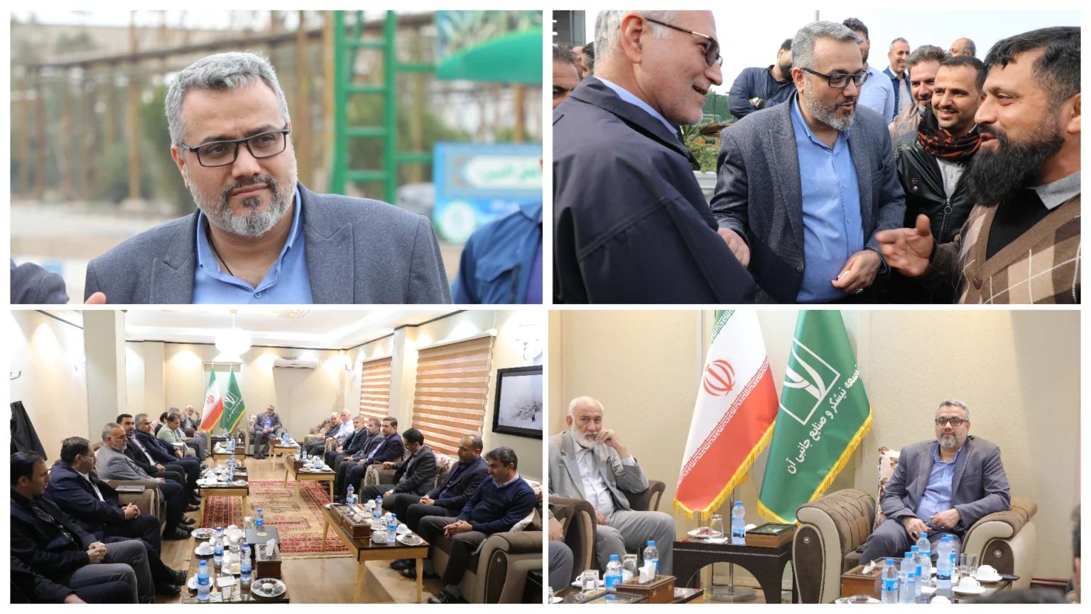 دکتر مقداد محمودی مدیرعامل شرکت توسعه نیشکر و صنایع جانبی در بازدید از کشت و صنعت سلمان فارسی؛