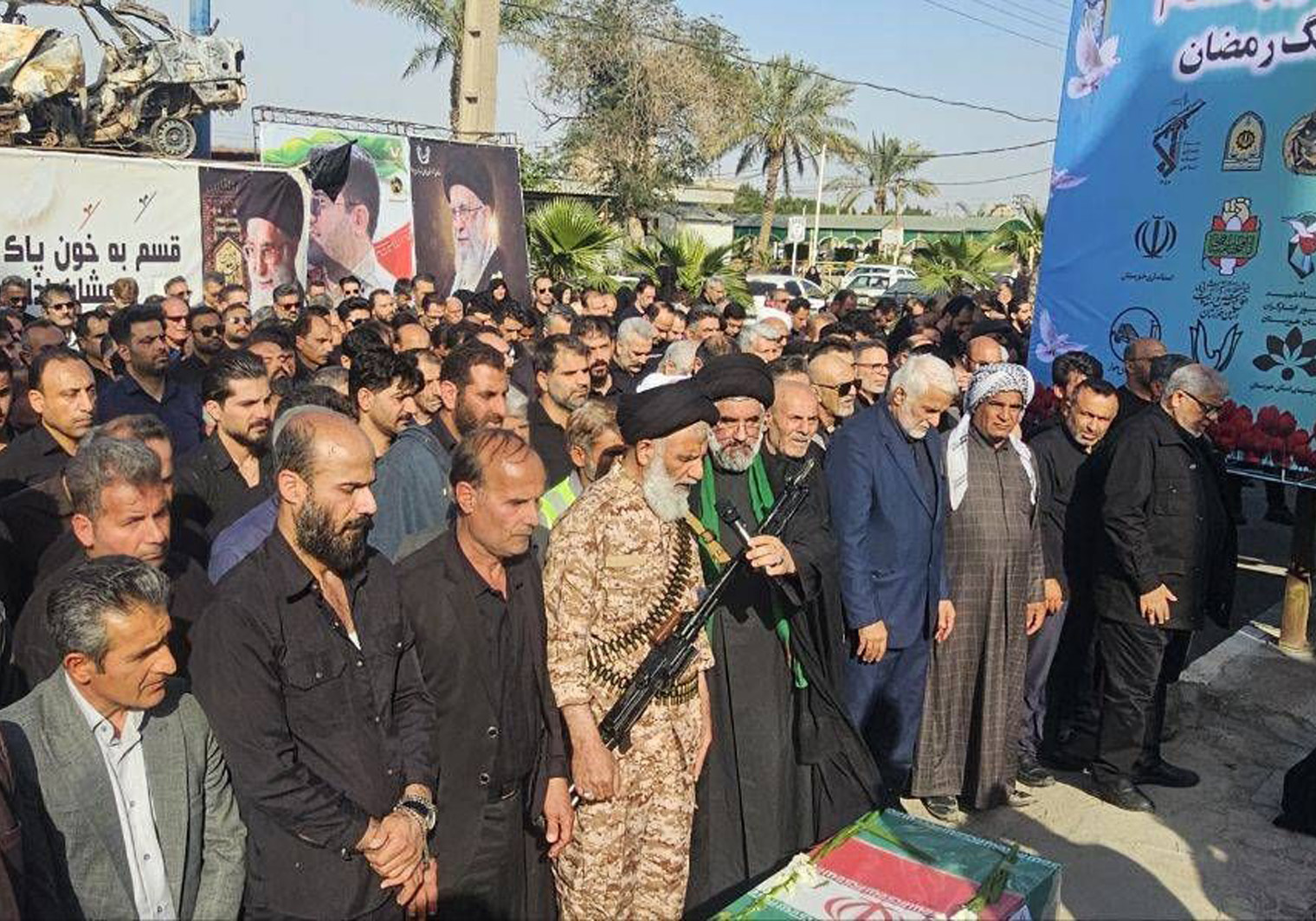 پیکر شهید مهران زیلابی در اهواز تشییع شد؛